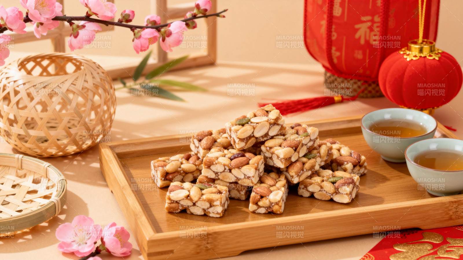 新春坚果糕点图片