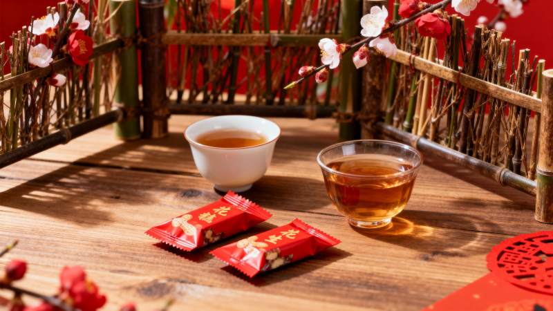 茶香迎春 喜庆团圆图片