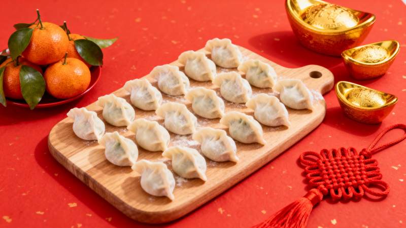 新春饺子迎福年图片