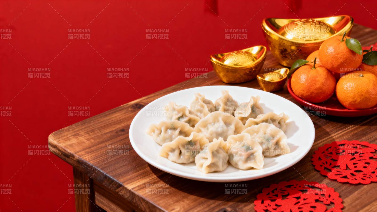 新春饺子迎福来图片