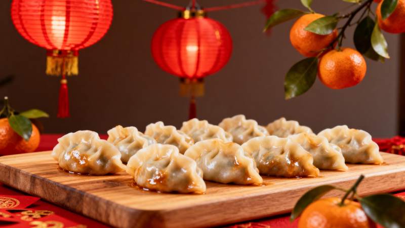 饺子迎新春图片