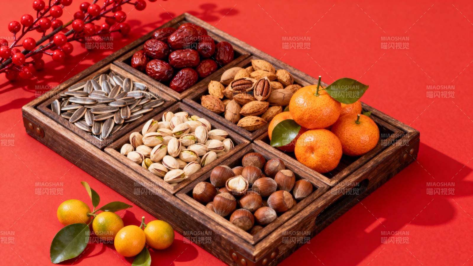 坚果果干拼盘图片