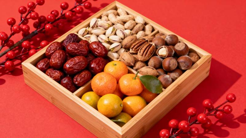 坚果果干礼盒图片