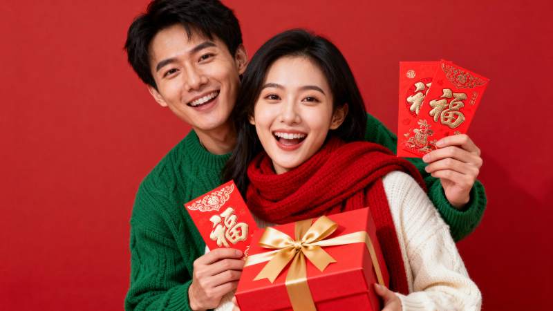 新年喜庆送祝福图片