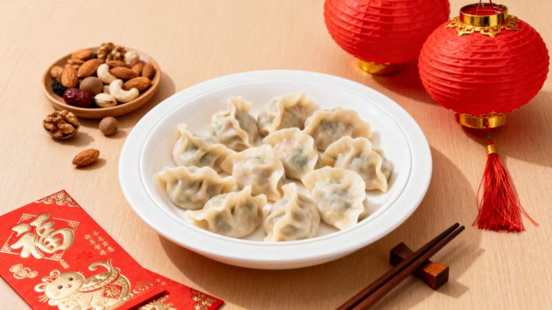 春节饺子团圆宴图片