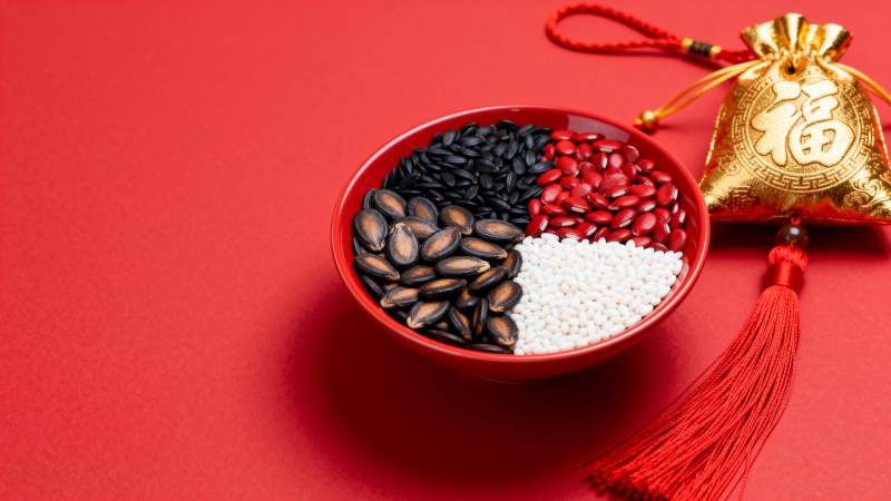 五谷丰登福袋相伴图片