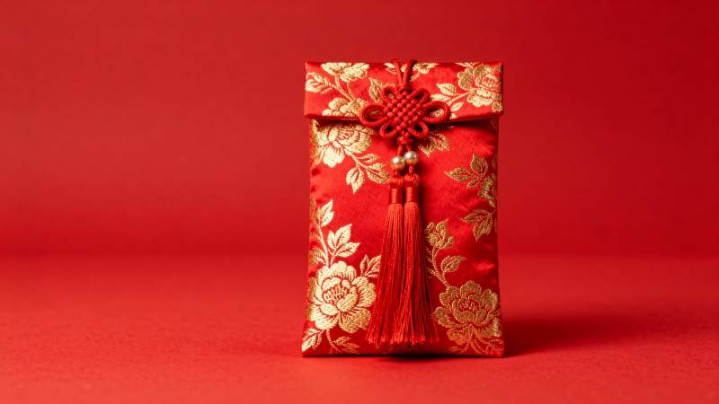 红色喜庆红包袋图片