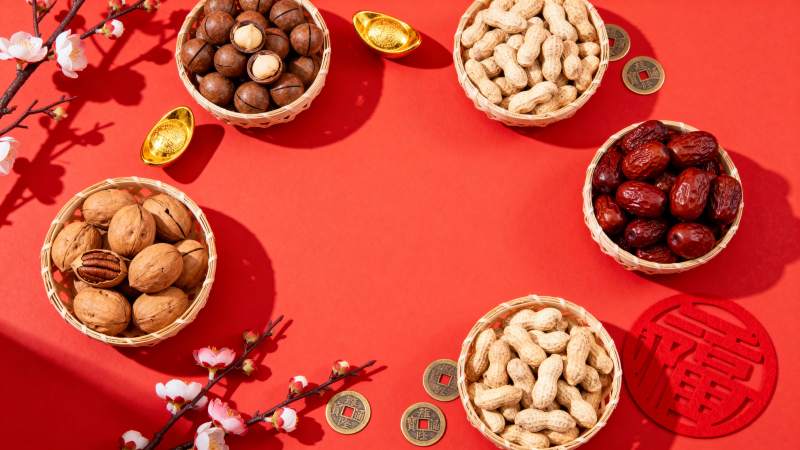 新春坚果盛宴图片