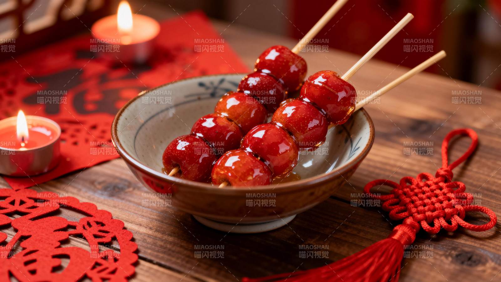 糖葫芦迎新春图片