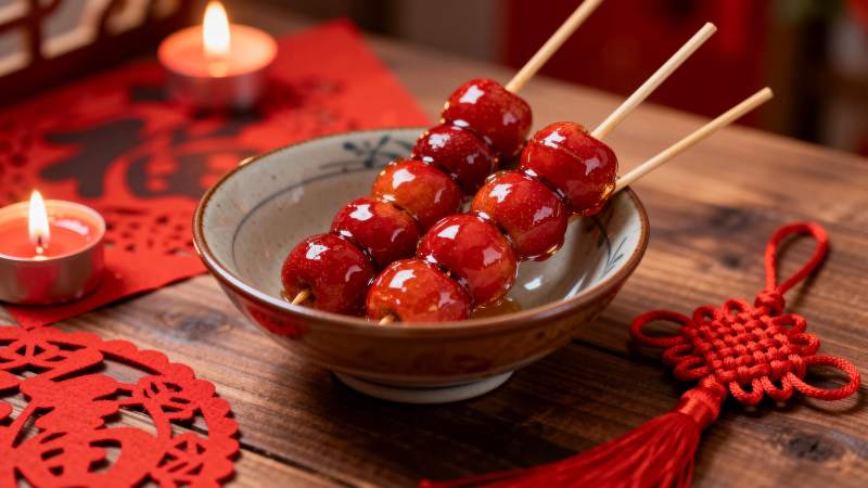 糖葫芦迎新春图片