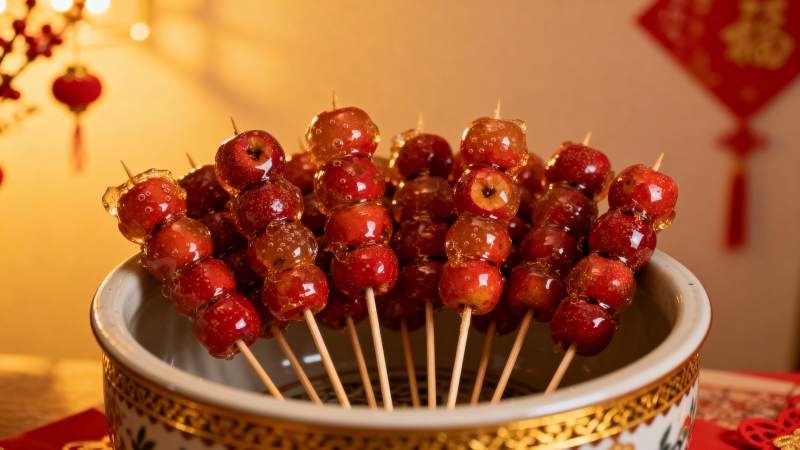 冰糖葫芦迎新春图片
