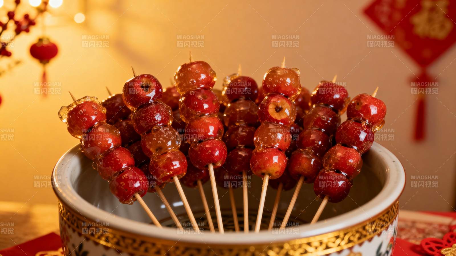 冰糖葫芦迎新春图片
