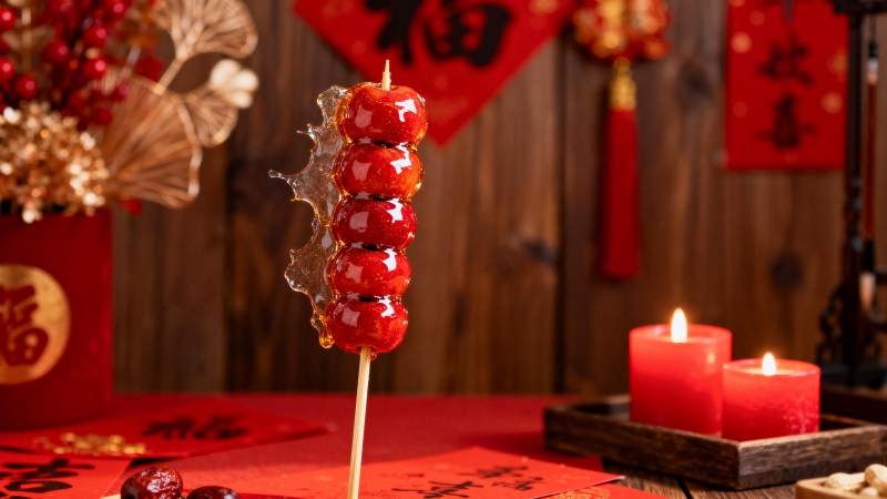 冰糖葫芦迎新春图片
