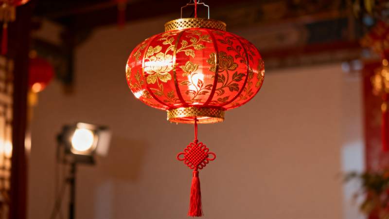 红灯笼挂饰图片