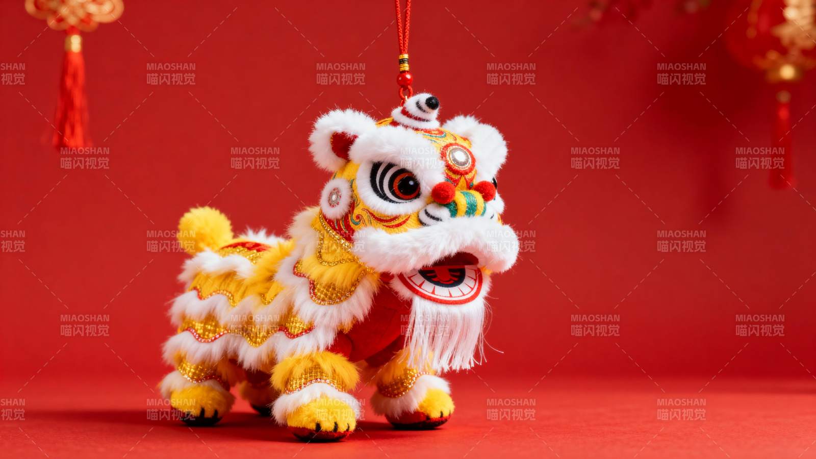 舞狮迎新春图片