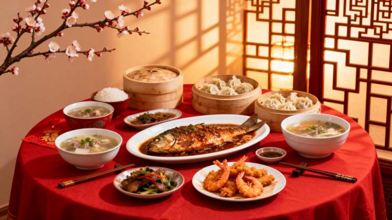 团圆饭 年味浓图片