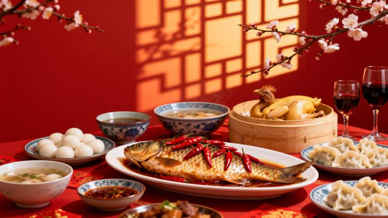 年夜饭盛宴图片