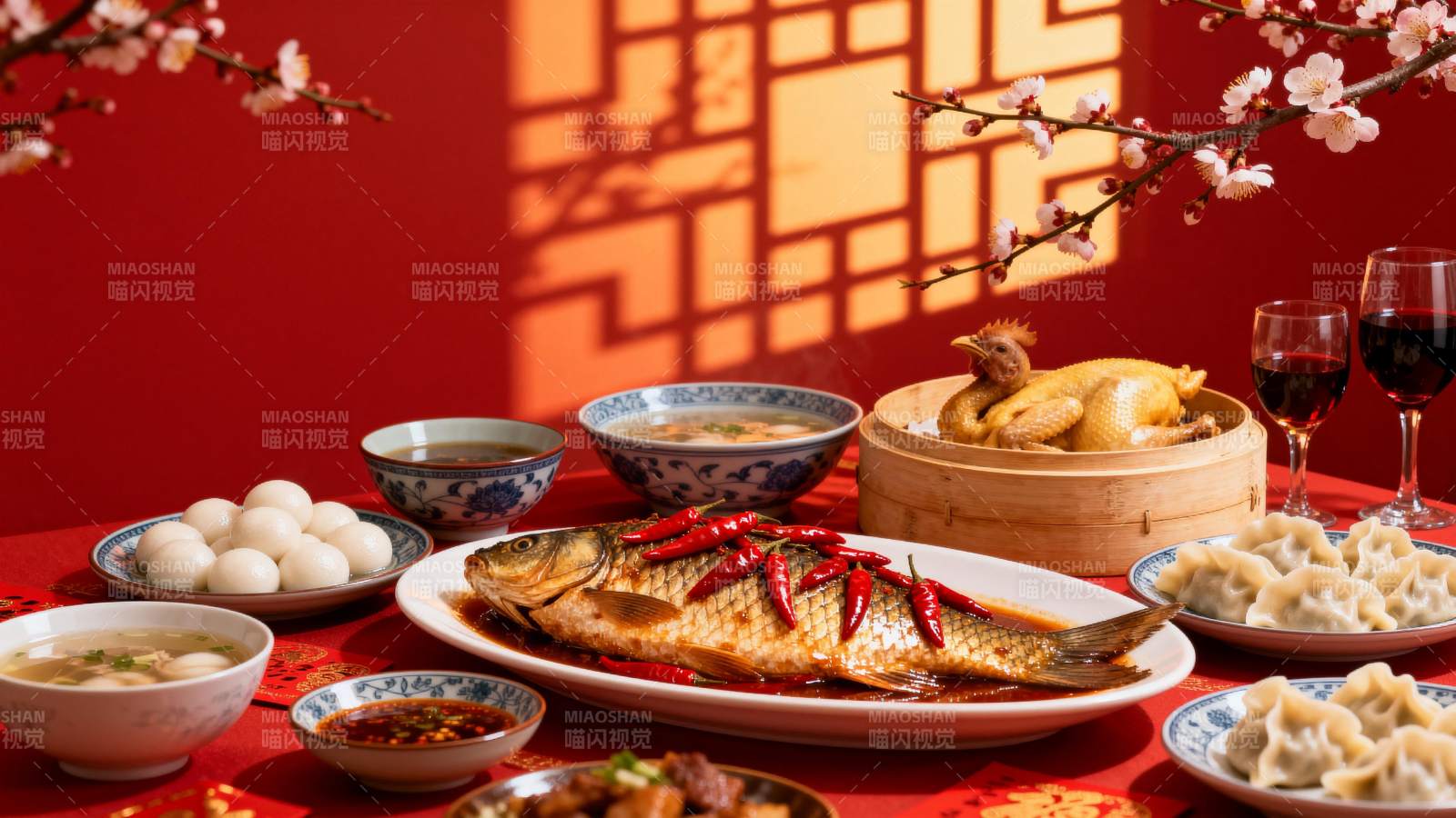 年夜饭盛宴图片