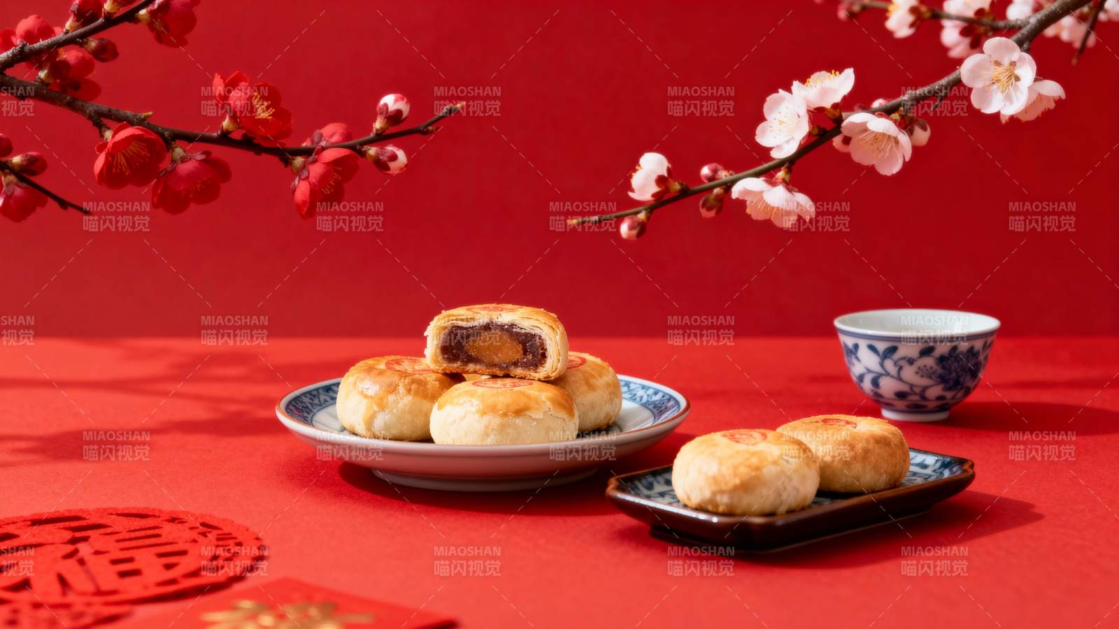 元宵佳节团圆饼图片