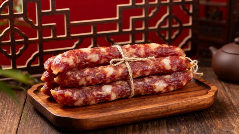 腊肠香飘年味浓图片