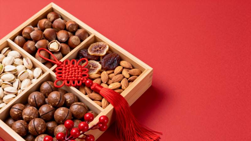 年货坚果礼盒图片