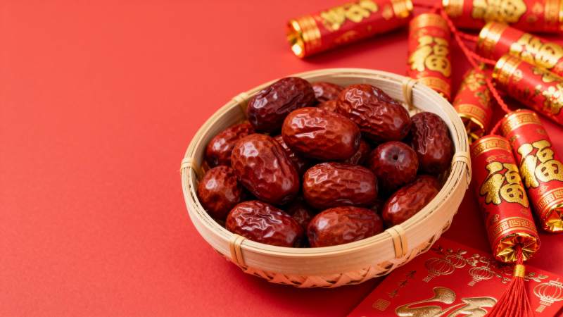 红枣喜庆迎新春图片
