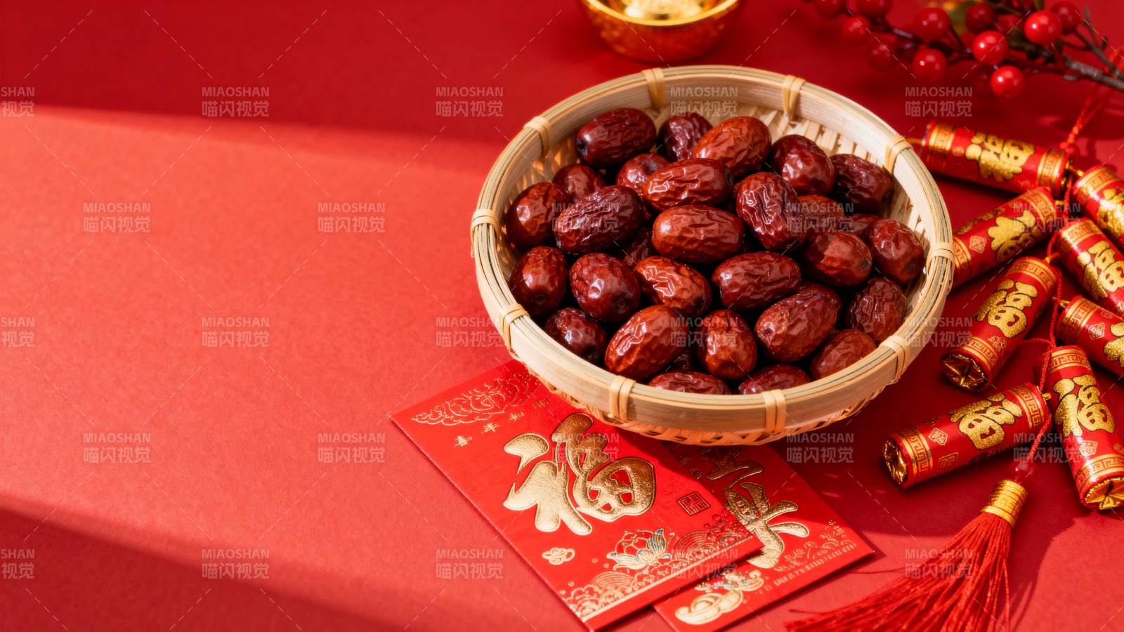 红枣喜庆迎新春图片
