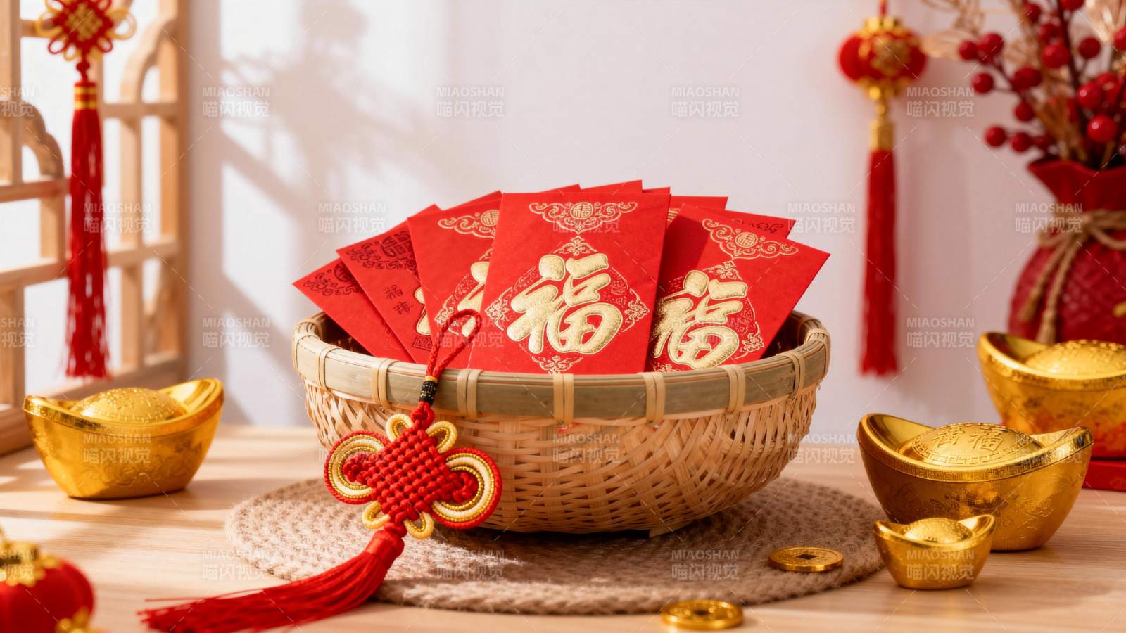 新春福袋迎好运图片