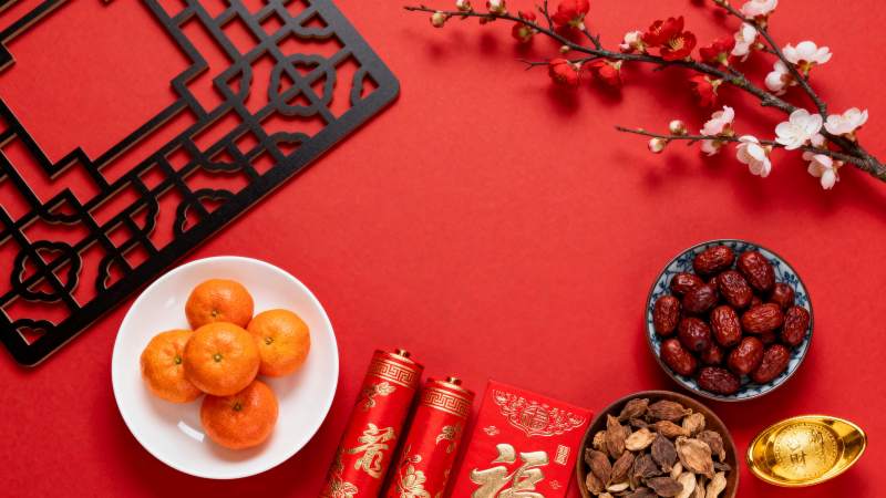 春节喜庆摆件图片