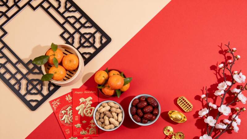 新春佳节喜庆布置图片