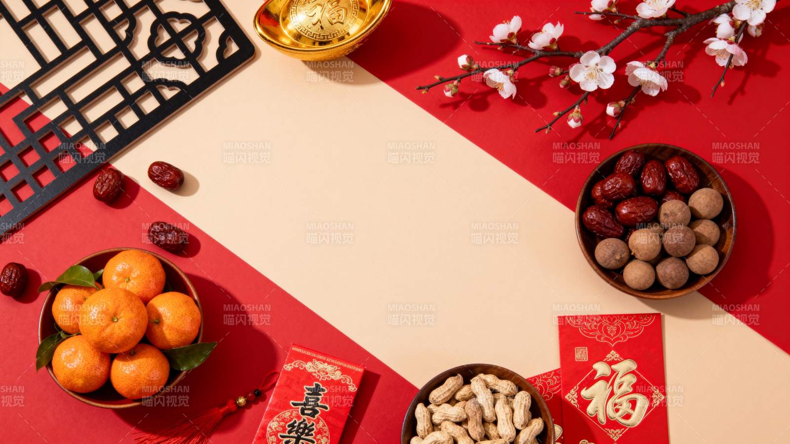 新春佳节喜庆布置图片