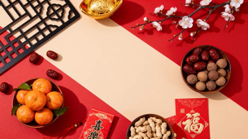 新春佳节喜庆布置图片