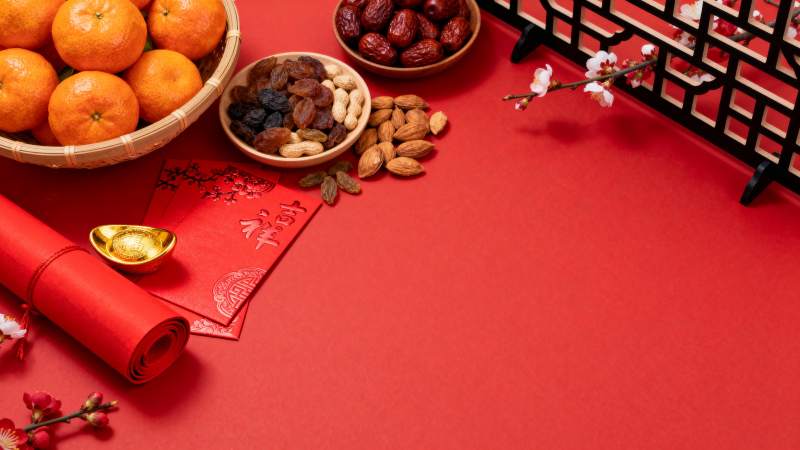 新春佳节喜庆布置图片