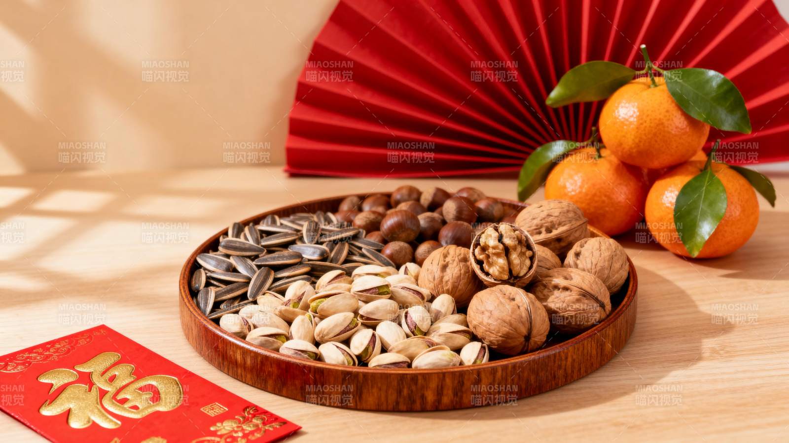 新春坚果果盘图片