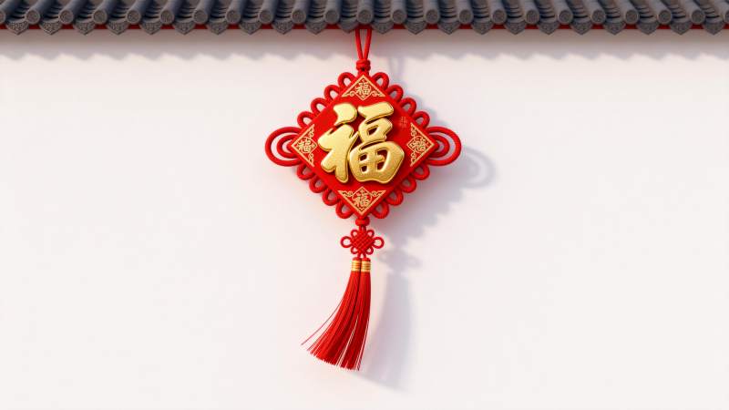 福字中国结挂饰图片