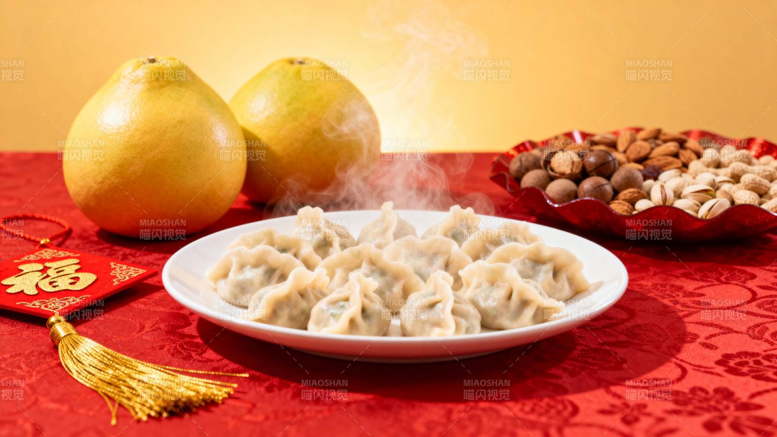 冬至饺子宴图片