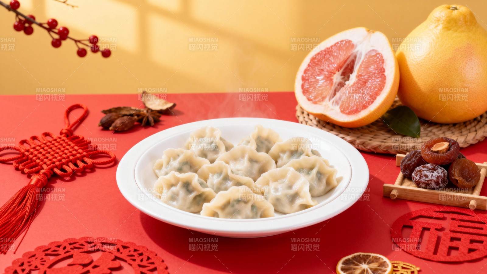 春节团圆饺图片