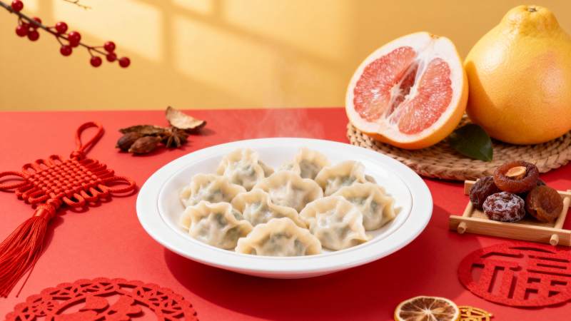 春节团圆饺图片