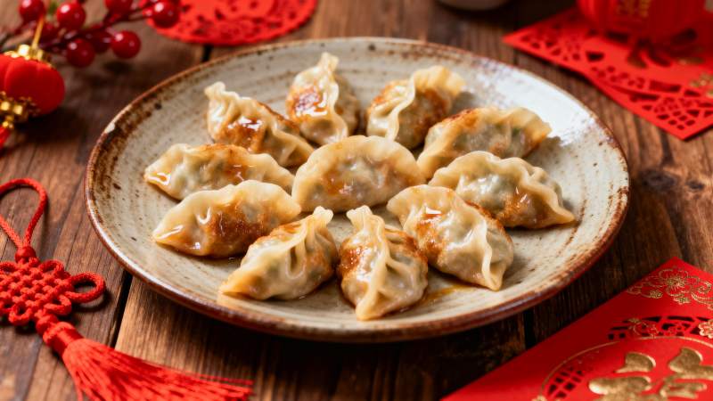 饺子迎新春图片