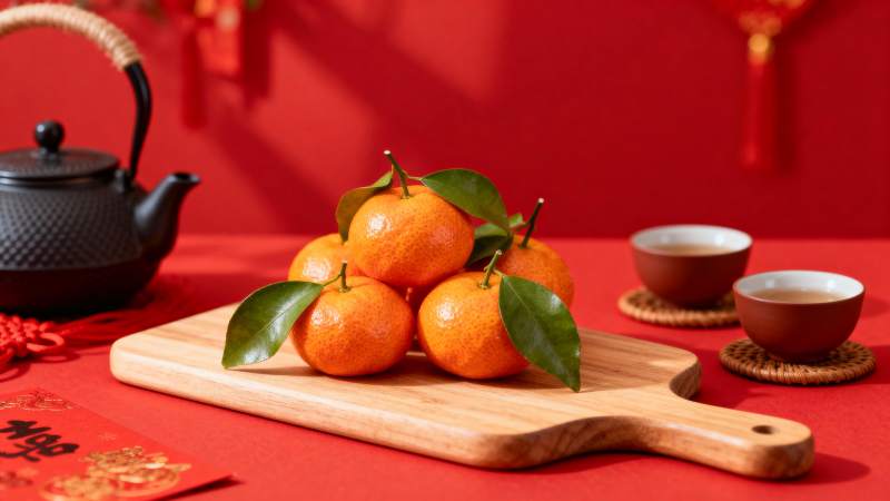 年味橙香茶韵图片