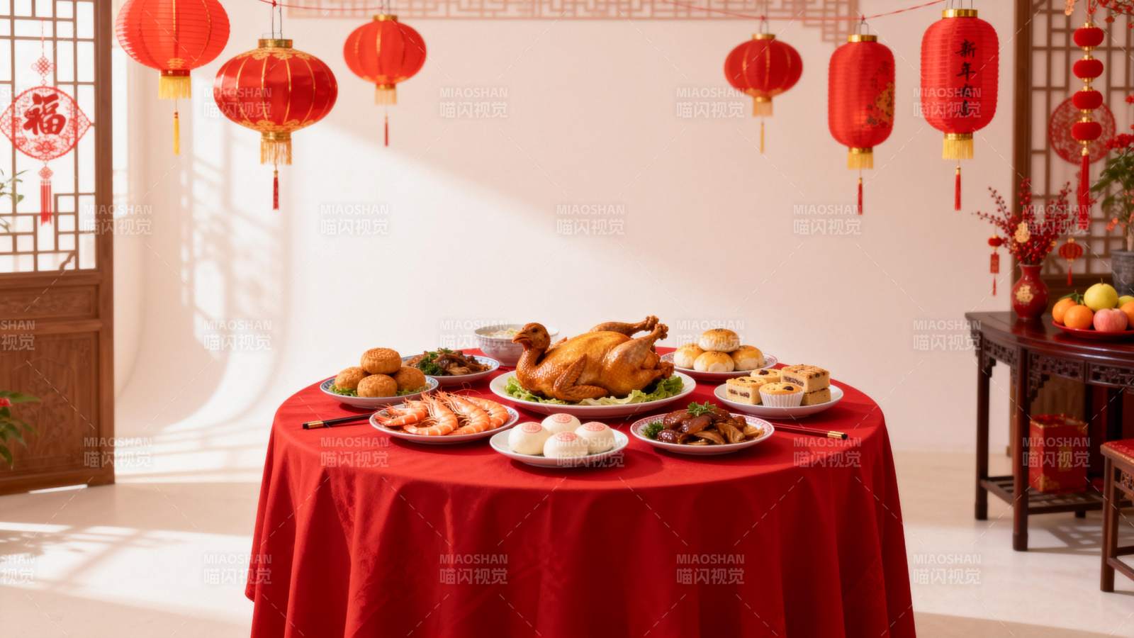 春节团圆宴图片