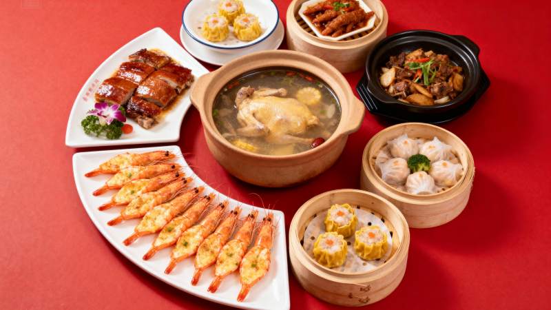 美味中式佳肴盛宴图片