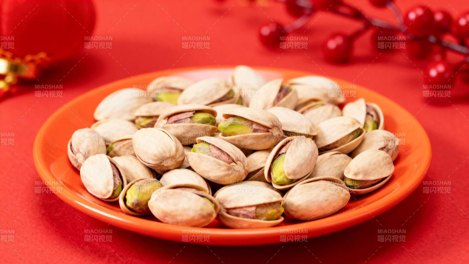 红盘碧根果图片