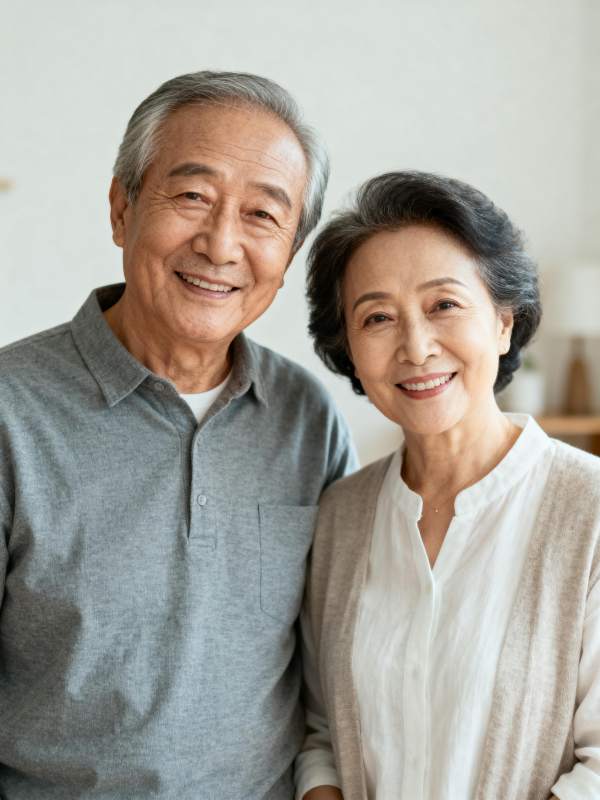 幸福晚年相伴图片