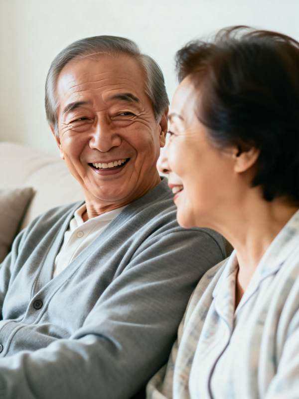 幸福晚年相伴图片