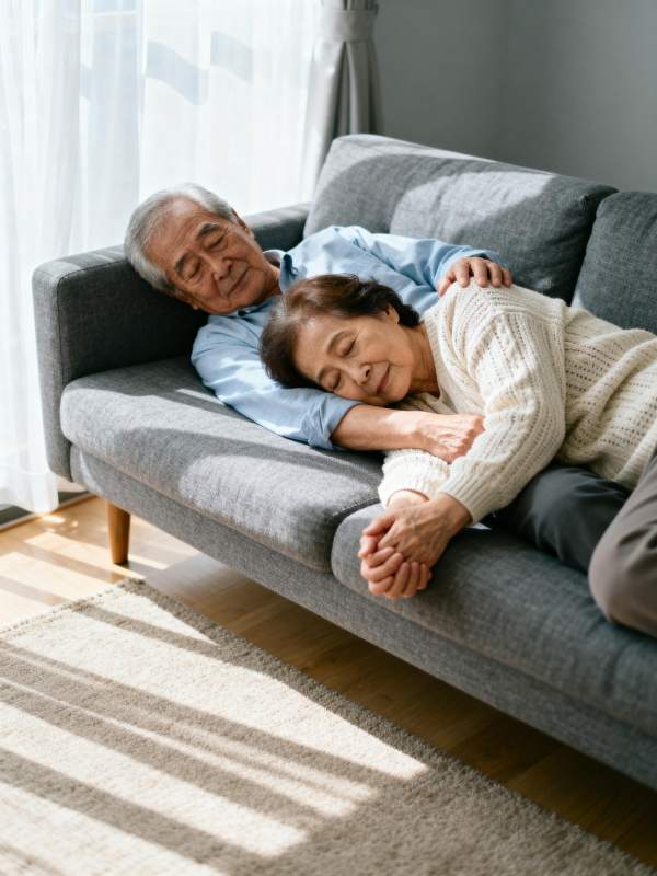 夕阳相伴 岁月静好图片