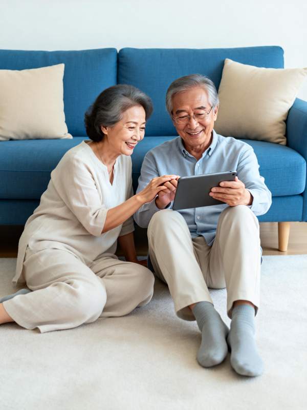 温馨共赏平板时光图片