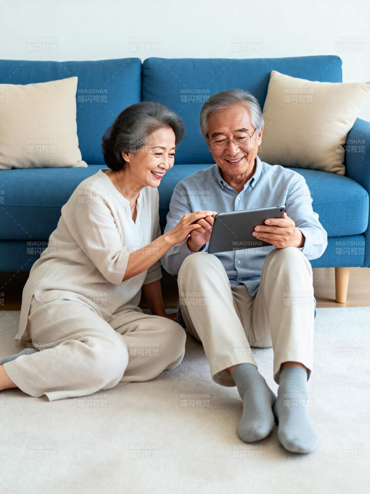 温馨共赏平板时光图片