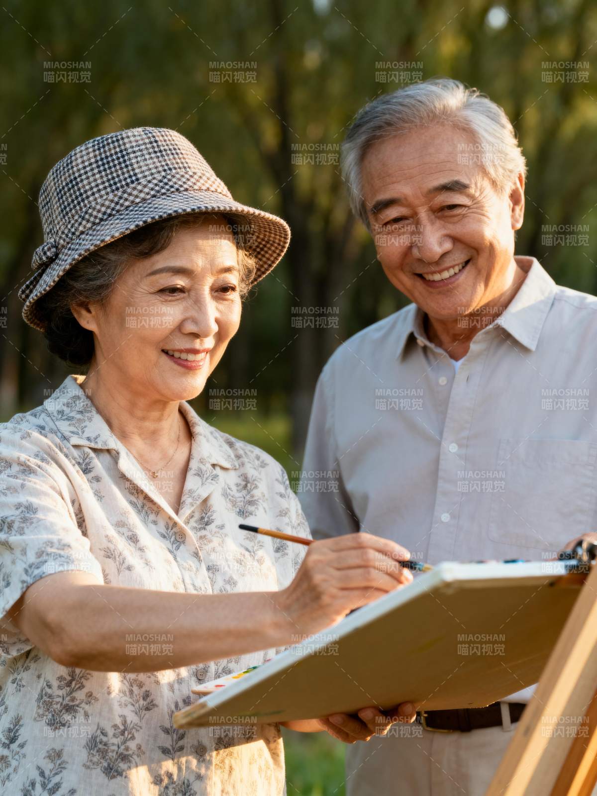 夕阳下的艺术时光图片