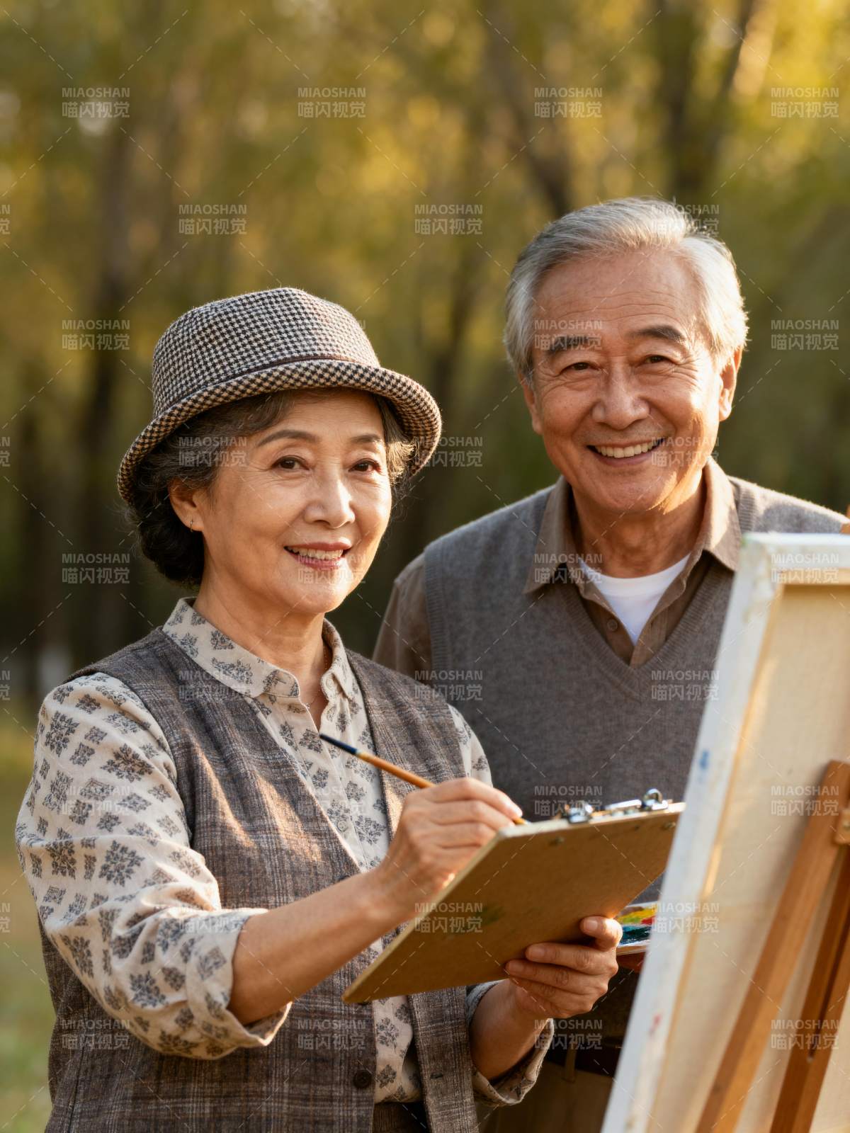 夕阳下的艺术时光图片